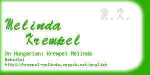 melinda krempel business card